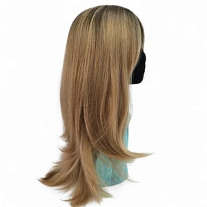Long Natural Wave Layered Synthetic Wig with Bangs – Heat Resistant, Cosplay - Picture 1 of 10