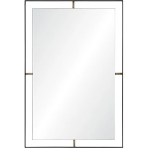 Renwil MT1857 Heston 31 X 20 inch Matte Black Wall Mirror - Picture 1 of 3