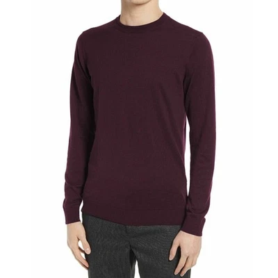 Ted Baker London Men's Purple Cotton Sandkas Slim Crewneck Sweater Size 5 / XL - Image 1 of 4