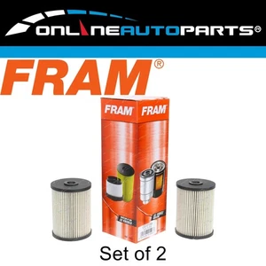 Set of 2 FRAM Fuel Filters for Holden Colorado RG 2.4L 4 cyl LKH 2013 Diesel - Picture 1 of 3