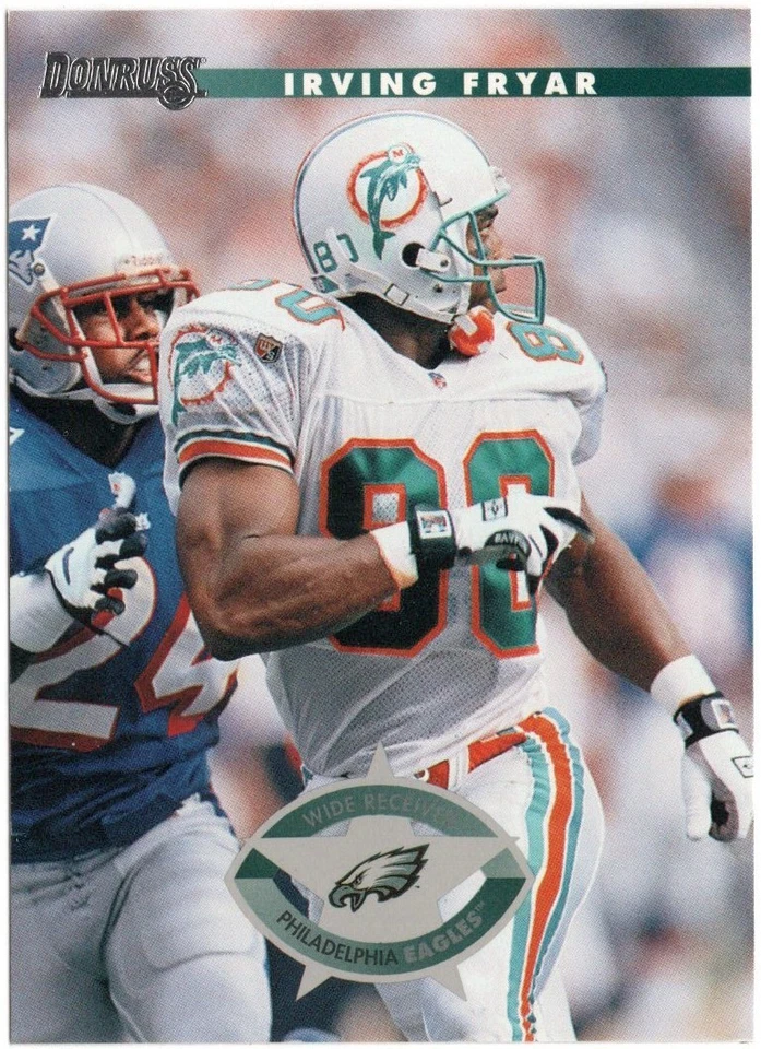 1996 Donruss Irving Fryar Card #89 Dolphins - Image 1 of 1