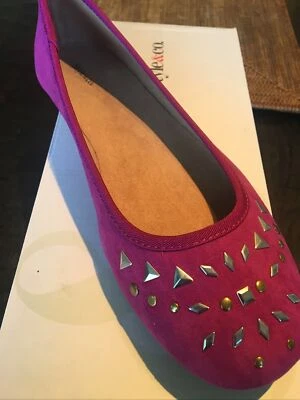 Zapatos planos Style & Co para mujer Aleea adornados magenta verano primavera talla 8,5 M Foto 1 de 4