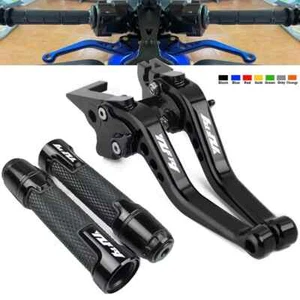 For Yamaha YZF R1 YZF-R1 r1 CNC Short Brake Clutch Levers Handle Handlebar Grips - Picture 1 of 15