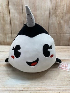 Fiesta Toys Florence Narwhal Retro Black & White 17" Plush Stuffed Animal - Picture 1 of 6