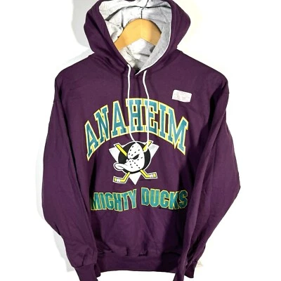 Sudadera con Capucha Vintage Años 90 Boletín Deportes Anaheim Mighty Ducks Juvenil XL Foto 1 de 4