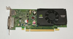 HP NVIDIA QUADRO FX 380 512MB DVI/DisplayPort PCIE Low-Profile Graphics Card - Picture 1 of 3