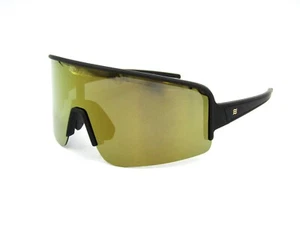 NEVEN Eyewear PR COSMIC Polarized Shield Sunglasses, Black / Gold Mirror #ATL132 - Picture 1 of 8