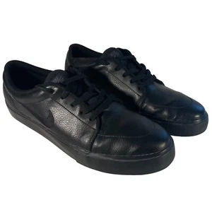 Nike SB Black Leather Skateboard Shoes Men's US 13 Style Code: 654431-002 - Picture 1 of 9