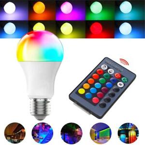 16 Color Change E27 RGB LED Bulb 10W 15W 20W Remote Control Lamp