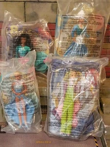 GI JOE ~ MCDONALDS BARBIE ~ BUBBLE ANGEL, DUTCH, ICE SKATIN & TEEN SKIPPER MISB - Picture 1 of 4