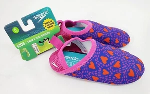 Speedo Toddler Girls Water Swim & Play Booties Shoes Rose/Violet Size M 7-8 - Picture 1 of 5