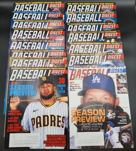 15 Issues Of Baseball Digest Magazine 2018-2022 - Imagen 1 de 9