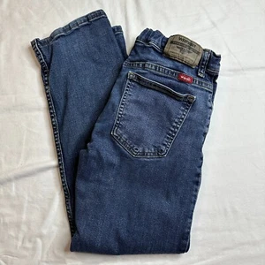 Wrangler Jeans Boys 12 Husky Classic Straight Fit Blue Dark Wash Denim - Picture 1 of 7