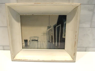 Antique Original Nautical Dockside Foggy Morning Watercolor Painting; Signed - Image 1 of 4