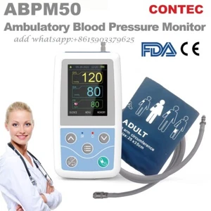 24 Stunden ambulantes Blutdruckmessgerät Holter Sphygmomanometer Manschette für Erwachsene - Bild 1 von 14