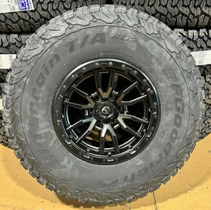 17x9 Fuel D679 Rebel Black Wheels 37" BFG KO2 Tires 5x150 Toyota Tundra Sequoia - Picture 1 of 9