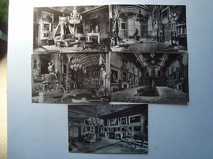 5 x RPPC WINDSOR CASTLE INTERIOR COUNCIL CHAMBER GUARD ROOM WATERLOO CHAMBER - Foto 1 di 7