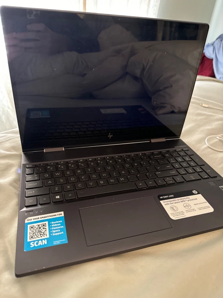 Б/у черный 14-дюймовый верх HP Envy Lap. Сенсорный экран.  - Изображение 1 из 4