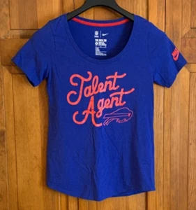 Para Mujer Camiseta NIKE/NFL Azul Talento Agente Buffalo Bills Etiqueta Talla M Corte Atlético - Imagen 1 de 5