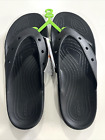 Crocs Classic Flip Flops ikonischer Komfort schwarze Sandalen Herren Größe 11 Neu
