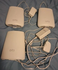 Netgear Orbi Mesh Wi-Fi System – RBR40 Router + 2 RBS20 Satellites (Used) - Photo 1/1