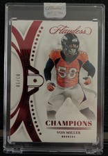 2022 Panini Flawless Champions Von Miller Ruby /10 Broncos