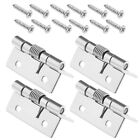 4PCS Self-Opening Spring Hinges Stainless Steel Automatic Closing Hinge 1.5 Inch