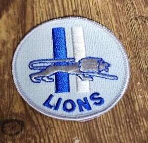 VINTAGE 1980s DETROIT LIONS FOOTBALL PATCH NOS 3" - Picture 1 of 2