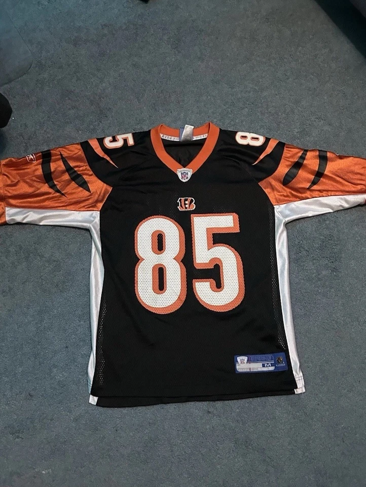 Jersey vintage de los Bengals Chad Ochocinco, SIN DEFECTOS TALLA ADULTO MEDIANA Foto 1 de 4