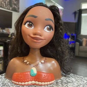 Disney Princesa Moana Estilo Cabeza Niños Juguete Por Just Play Muñeca 8” ⭐️ LIMPIO - Imagen 1 de 2