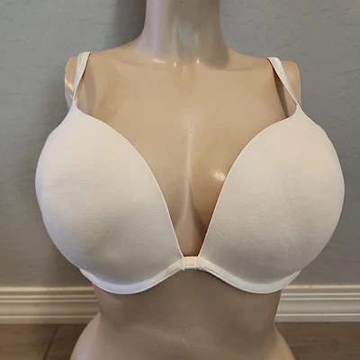 Sujetador Cacique 42D Marfil Forrado con Aros Mezcla de Algodón Bolsillos para Acolchado Foto 1 de 4