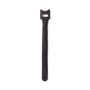 StarTech.com 6in Hook and Loop Cable Ties - 50 Pack - Black - Reusable Cable Str - Photo 1/8