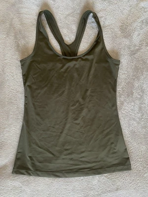 TELALEO - Camiseta sin mangas verde transpirable cuello redondo entrenamiento espalda deportiva - Talla XS - C2 Foto 1 de 4