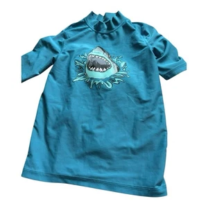Cherokee Boys Sz M (8) Shark Rash Guard Swim Shirt - Picture 1 of 1