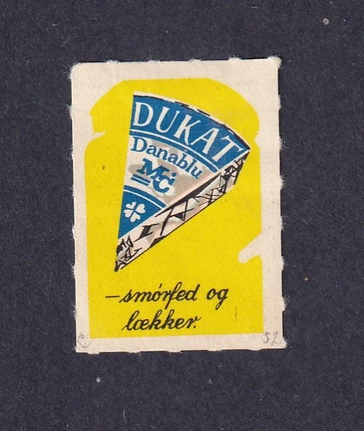 Denmark Poster Stamp  DUKAT DANABLU CHEESE - Image 1 of 1