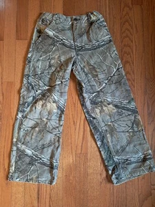 Carhartt Realtree Camo Carpenter Pants Youth 10 Adj. Waist Duck Canvas Heel Drag - Picture 1 of 7