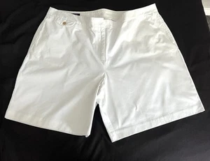 Land's End  White Shorts Womens Plus 20W Classic Chino Cotton 7.5” Inseam EUC - Picture 1 of 12