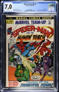Marvel Team-Up 2 CGC 7.0 Human Torch Marvel 1972 - Picture 1 of 2