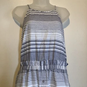 Old Navy Kleid Damen XXL gestreift Kleid Polyester/Baumwolle komplett gefüttert Fit & Flare - Bild 1 von 13