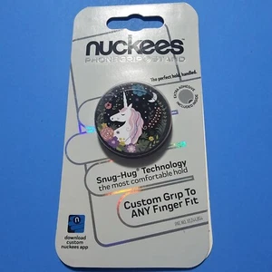 Nuckees Phone Grip & Stand - UNICORN DREAMS (BLACK) - Picture 1 of 4