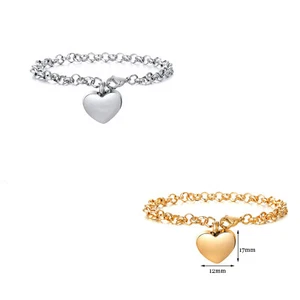 Titanium Steel Non Fading Love Couple Bracelet Jewelry Stainless Steel Bracelet - Picture 1 of 11