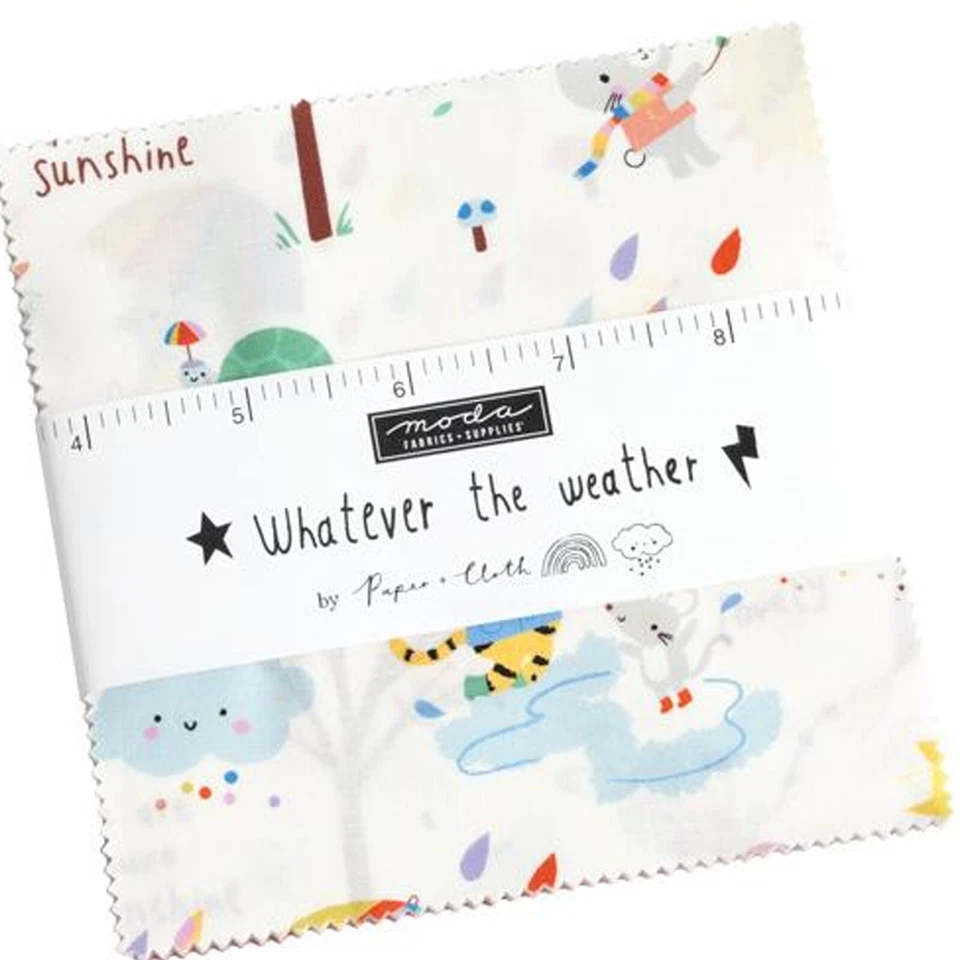 Whatever the Weather Charm Pack by Paper + Cloth for Moda Fabrics - Image 1 of 2