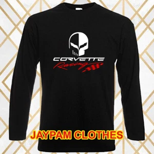 Corvette Racing Jake Scull Skull Men's Black Size S - 2XL - Picture 1 of 1