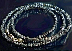 topmk-schmuck Collier, 925/rhodiniert, 20 Ct, NATUR DIAMANT, schwarz, funkelnd - Bild 1 von 2
