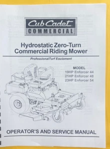 44 48 54 Service Manual Cub Cadet Hydrostatic Commercial Zero Turn Enforc - Picture 1 of 13