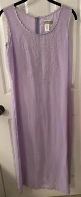 COLDWATER CREEK women’s size S Lavender SLEEVELESS SILK Long DRESS lined EUC - Image 1 of 4