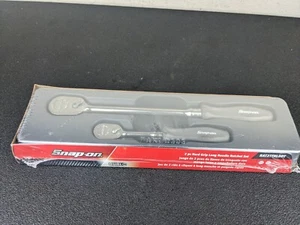 #bk073 SNAP ON TOOLS NEW 3/8" 1/4" drive Ratchet Set Titanium Grey RAT2TFHLDDT - Picture 1 of 10