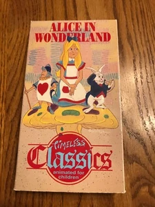 alice in wonderland Timeless classics VHS 📼 Animated For Children Ships N 24h - Picture 1 of 4
