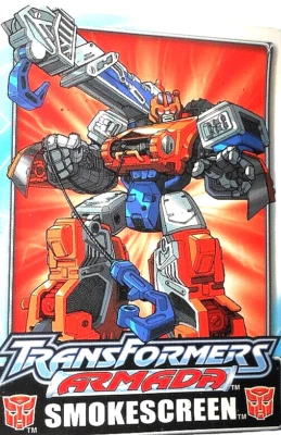 TRANSFORMERS armada SMOKESCREEN & Nightbeat 2002 Sticker complete trading card - Image 1 of 2