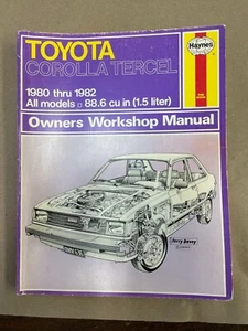 Haynes Workshop Manual Corrola & Tercel 1980-1982 All Models - Good Shape! - Picture 1 of 2